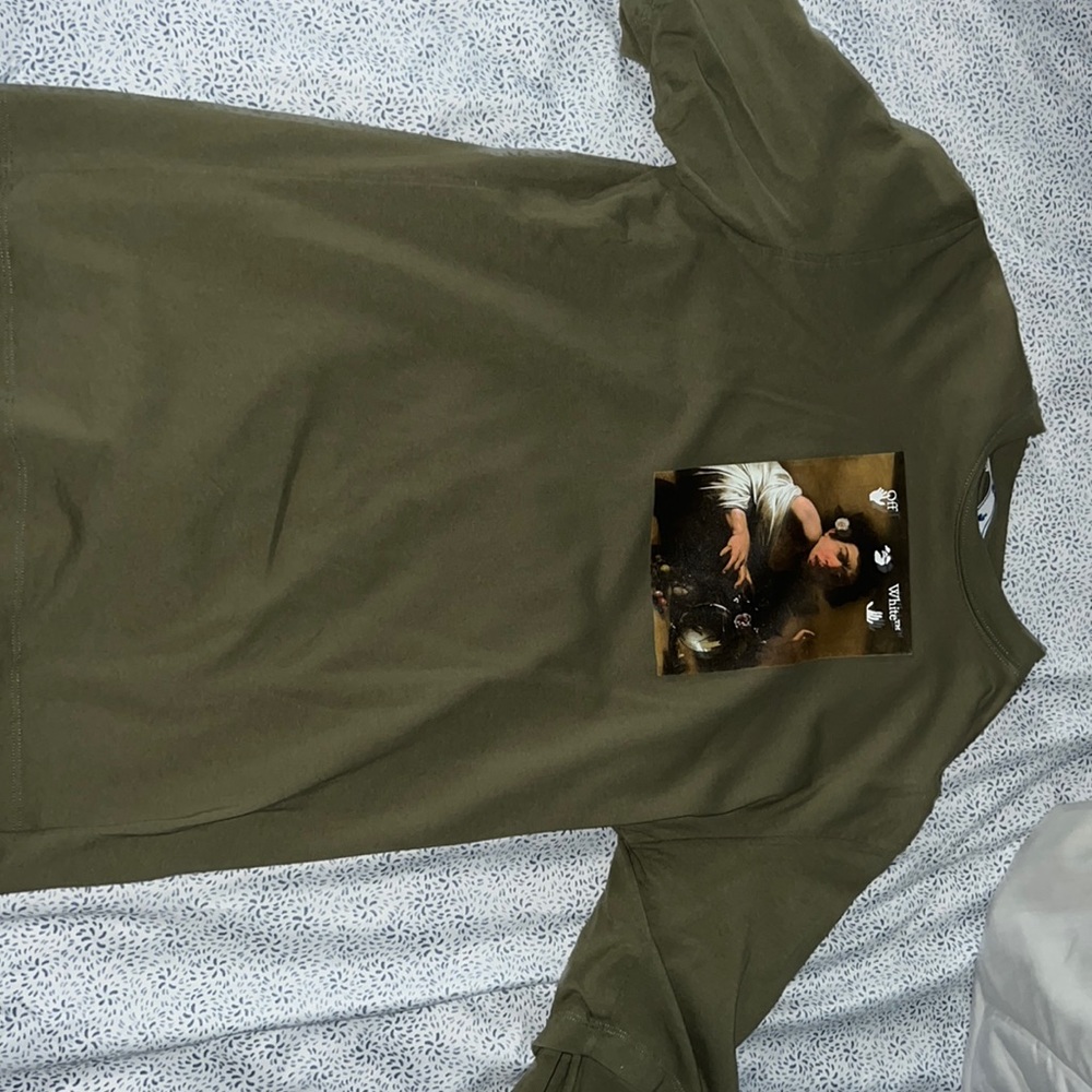 OFF WHITE GREEN PORTRAIT LONG SLEEVE